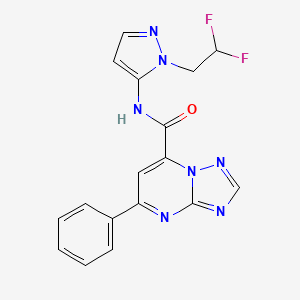 N-[1-(2,2-difluoroethyl)-1H-pyrazol-5-yl]-5-phenyl[1,2,4]triazolo[1,5-a]pyrimidine-7-carboxamide