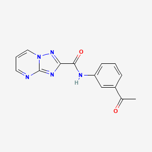 N-(3-acetylphenyl)[1,2,4]triazolo[1,5-a]pyrimidine-2-carboxamide