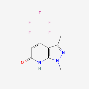 1,3-dimethyl-4-(pentafluoroethyl)-1,7-dihydro-6H-pyrazolo[3,4-b]pyridin-6-one