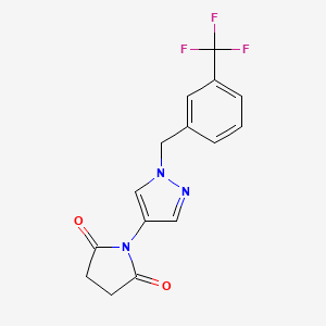 1-{1-[3-(trifluoromethyl)benzyl]-1H-pyrazol-4-yl}pyrrolidine-2,5-dione