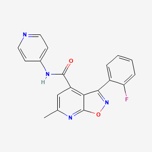 3-(2-fluorophenyl)-6-methyl-N-(pyridin-4-yl)[1,2]oxazolo[5,4-b]pyridine-4-carboxamide