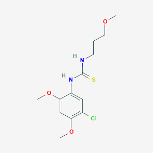 1-(5-Chloro-2,4-dimethoxyphenyl)-3-(3-methoxypropyl)thiourea