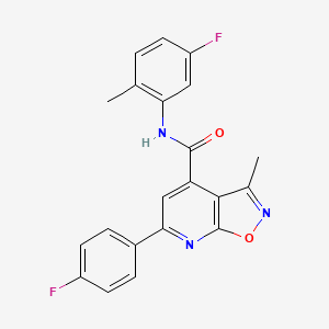 N-(5-fluoro-2-methylphenyl)-6-(4-fluorophenyl)-3-methyl[1,2]oxazolo[5,4-b]pyridine-4-carboxamide