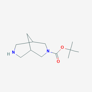 molecular formula C12H22N2O2 B109196 叔丁基 3,7-二氮杂双环[3.3.1]壬烷-3-羧酸酯 CAS No. 227940-72-9