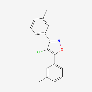 4-Chloro-3,5-bis(3-methylphenyl)-1,2-oxazole