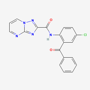 N-[4-chloro-2-(phenylcarbonyl)phenyl][1,2,4]triazolo[1,5-a]pyrimidine-2-carboxamide