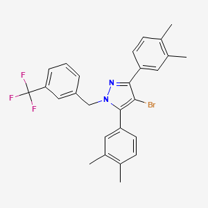 4-bromo-3,5-bis(3,4-dimethylphenyl)-1-[3-(trifluoromethyl)benzyl]-1H-pyrazole