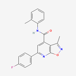 6-(4-fluorophenyl)-3-methyl-N-(2-methylphenyl)[1,2]oxazolo[5,4-b]pyridine-4-carboxamide