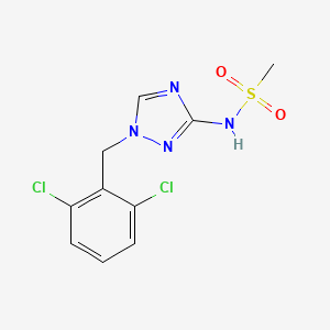 N-[1-(2,6-dichlorobenzyl)-1H-1,2,4-triazol-3-yl]methanesulfonamide