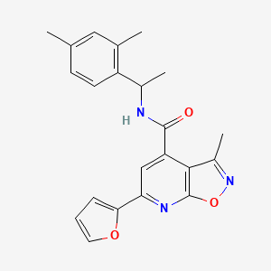 N-[1-(2,4-dimethylphenyl)ethyl]-6-(furan-2-yl)-3-methyl[1,2]oxazolo[5,4-b]pyridine-4-carboxamide