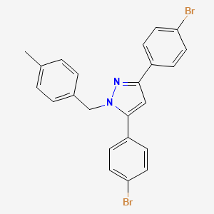 3,5-bis(4-bromophenyl)-1-(4-methylbenzyl)-1H-pyrazole