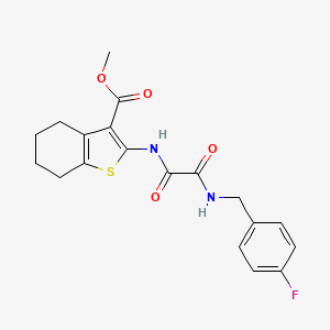 Methyl 2-({[(4-fluorobenzyl)amino](oxo)acetyl}amino)-4,5,6,7-tetrahydro-1-benzothiophene-3-carboxylate