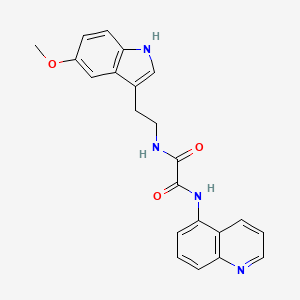 N-[2-(5-methoxy-1H-indol-3-yl)ethyl]-N'-(quinolin-5-yl)ethanediamide