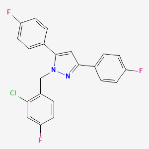 1-(2-chloro-4-fluorobenzyl)-3,5-bis(4-fluorophenyl)-1H-pyrazole