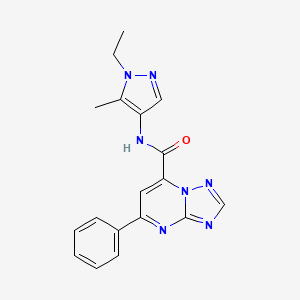 N-(1-ethyl-5-methyl-1H-pyrazol-4-yl)-5-phenyl[1,2,4]triazolo[1,5-a]pyrimidine-7-carboxamide