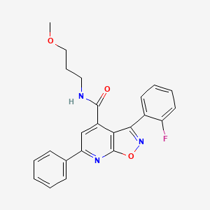 3-(2-fluorophenyl)-N-(3-methoxypropyl)-6-phenyl[1,2]oxazolo[5,4-b]pyridine-4-carboxamide