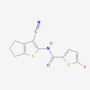 N-(3-Cyano-5,6-dihydro-4H-cyclopenta[b]thiophen-2-yl)-5-fluorothiophene-2-carboxamide