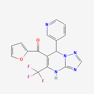 Furan-2-yl[7-(pyridin-3-yl)-5-(trifluoromethyl)-4,7-dihydro[1,2,4]triazolo[1,5-a]pyrimidin-6-yl]methanone