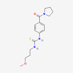 1-(3-Methoxypropyl)-3-[4-(pyrrolidin-1-ylcarbonyl)phenyl]thiourea