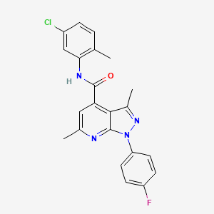 N-(5-chloro-2-methylphenyl)-1-(4-fluorophenyl)-3,6-dimethyl-1H-pyrazolo[3,4-b]pyridine-4-carboxamide