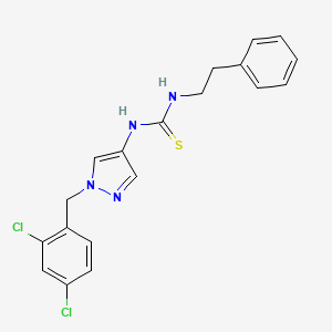 1-[1-(2,4-dichlorobenzyl)-1H-pyrazol-4-yl]-3-(2-phenylethyl)thiourea