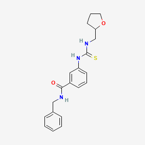 N-benzyl-3-{[(tetrahydrofuran-2-ylmethyl)carbamothioyl]amino}benzamide