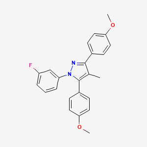 1-(3-fluorophenyl)-3,5-bis(4-methoxyphenyl)-4-methyl-1H-pyrazole