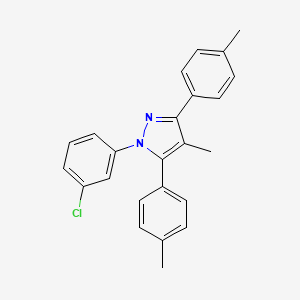 1-(3-chlorophenyl)-4-methyl-3,5-bis(4-methylphenyl)-1H-pyrazole