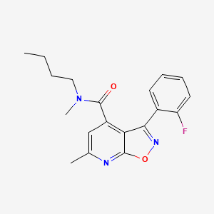 N-butyl-3-(2-fluorophenyl)-N,6-dimethyl[1,2]oxazolo[5,4-b]pyridine-4-carboxamide