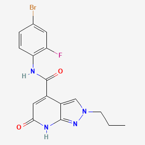 N-(4-bromo-2-fluorophenyl)-6-oxo-2-propyl-6,7-dihydro-2H-pyrazolo[3,4-b]pyridine-4-carboxamide