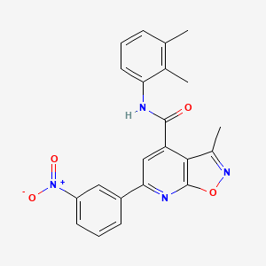 N-(2,3-dimethylphenyl)-3-methyl-6-(3-nitrophenyl)[1,2]oxazolo[5,4-b]pyridine-4-carboxamide