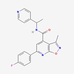 6-(4-fluorophenyl)-3-methyl-N-[1-(pyridin-4-yl)ethyl][1,2]oxazolo[5,4-b]pyridine-4-carboxamide