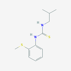 molecular formula C12H18N2S2 B10920446 1-(2-Methylpropyl)-3-[2-(methylsulfanyl)phenyl]thiourea 