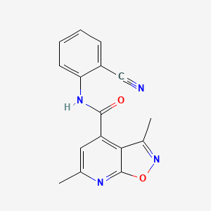 N-(2-cyanophenyl)-3,6-dimethyl[1,2]oxazolo[5,4-b]pyridine-4-carboxamide