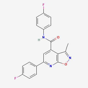 N,6-bis(4-fluorophenyl)-3-methyl[1,2]oxazolo[5,4-b]pyridine-4-carboxamide