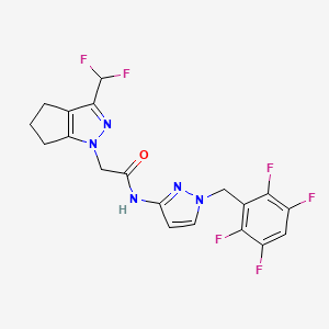 2-[3-(difluoromethyl)-5,6-dihydrocyclopenta[c]pyrazol-1(4H)-yl]-N-[1-(2,3,5,6-tetrafluorobenzyl)-1H-pyrazol-3-yl]acetamide