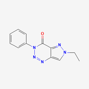 6-ethyl-3-phenyl-3,6-dihydro-4H-pyrazolo[4,3-d][1,2,3]triazin-4-one