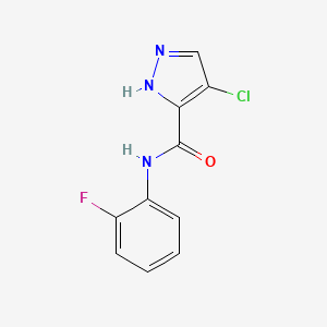 4-chloro-N-(2-fluorophenyl)-1H-pyrazole-3-carboxamide