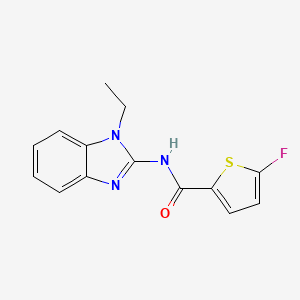 molecular formula C14H12FN3OS B10920657 N-(1-Ethyl-1H-benzo[d]imidazol-2-yl)-5-fluorothiophene-2-carboxamide 