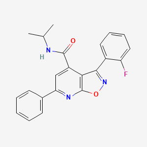 3-(2-fluorophenyl)-6-phenyl-N-(propan-2-yl)[1,2]oxazolo[5,4-b]pyridine-4-carboxamide