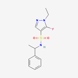 1-ethyl-5-fluoro-N-(1-phenylethyl)-1H-pyrazole-4-sulfonamide