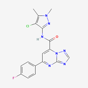 N-(4-chloro-1,5-dimethyl-1H-pyrazol-3-yl)-5-(4-fluorophenyl)[1,2,4]triazolo[1,5-a]pyrimidine-7-carboxamide