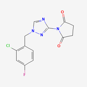 1-[1-(2-chloro-4-fluorobenzyl)-1H-1,2,4-triazol-3-yl]pyrrolidine-2,5-dione