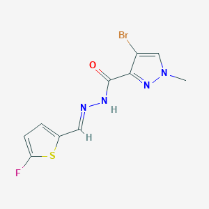 4-Bromo-N'-((5-fluorothiophen-2-yl)methylene)-1-methyl-1H-pyrazole-3-carbohydrazide