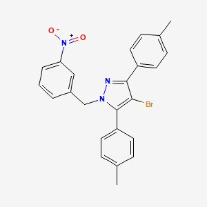 4-bromo-3,5-bis(4-methylphenyl)-1-(3-nitrobenzyl)-1H-pyrazole