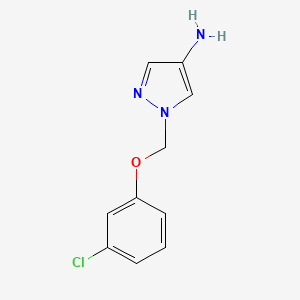 1-[(3-chlorophenoxy)methyl]-1H-pyrazol-4-amine