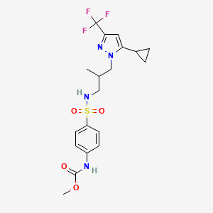 methyl [4-({3-[5-cyclopropyl-3-(trifluoromethyl)-1H-pyrazol-1-yl]-2-methylpropyl}sulfamoyl)phenyl]carbamate