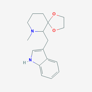 B010921 6-(3-Indolylmethyl)-7-methyl-1,4-dioxa-7-azaspiro(4,5)-decane CAS No. 102520-47-8