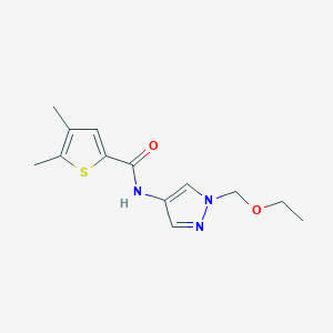 N-[1-(ethoxymethyl)-1H-pyrazol-4-yl]-4,5-dimethylthiophene-2-carboxamide