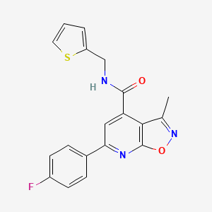 6-(4-fluorophenyl)-3-methyl-N-(thiophen-2-ylmethyl)[1,2]oxazolo[5,4-b]pyridine-4-carboxamide